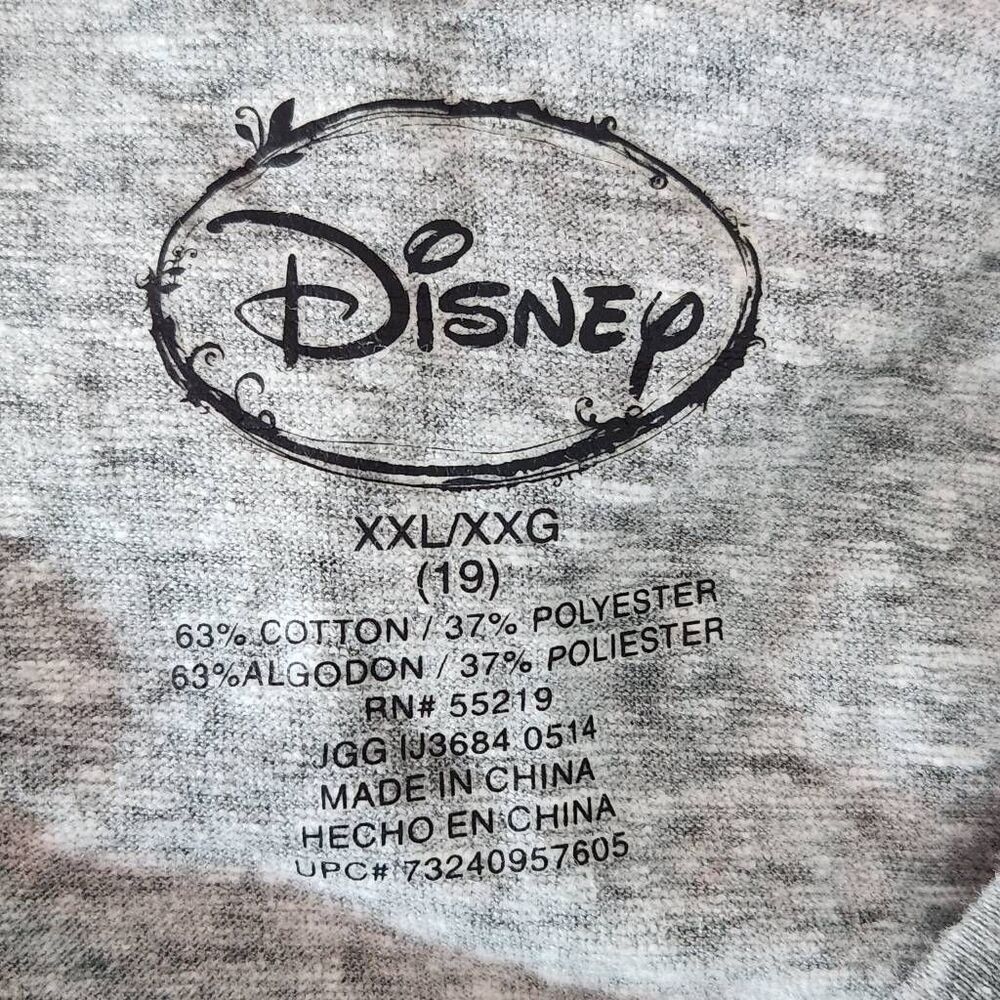 Disney Gray Maleficent Drama Queen T-Shirt NWT Size XXL Junior - Picture 5 of 9